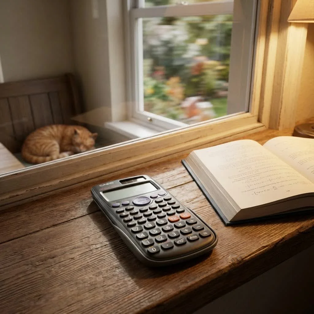 TI-30Xa scientific calculator with a clear one-line display