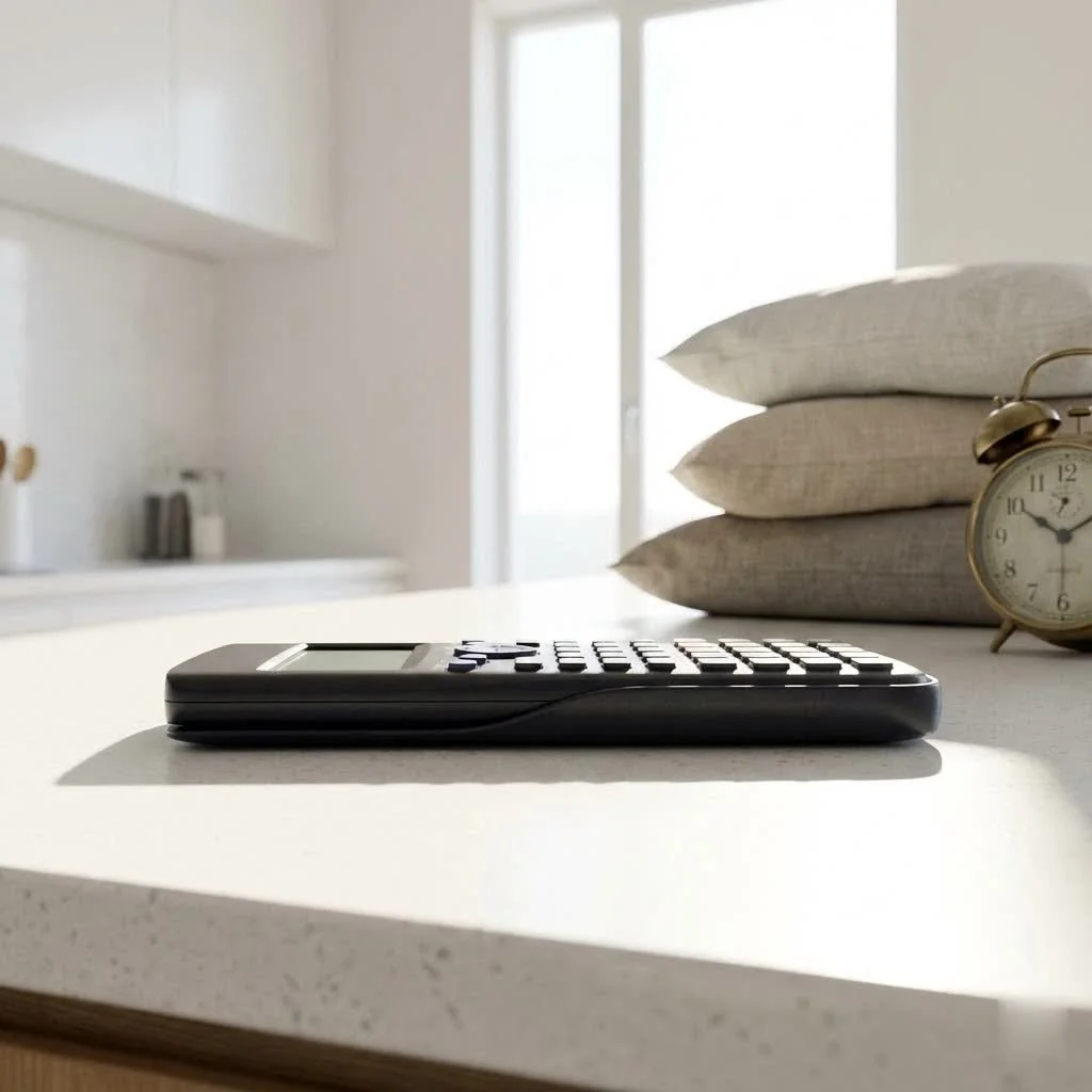 Solar scientific calculator with a clear display and solar panel